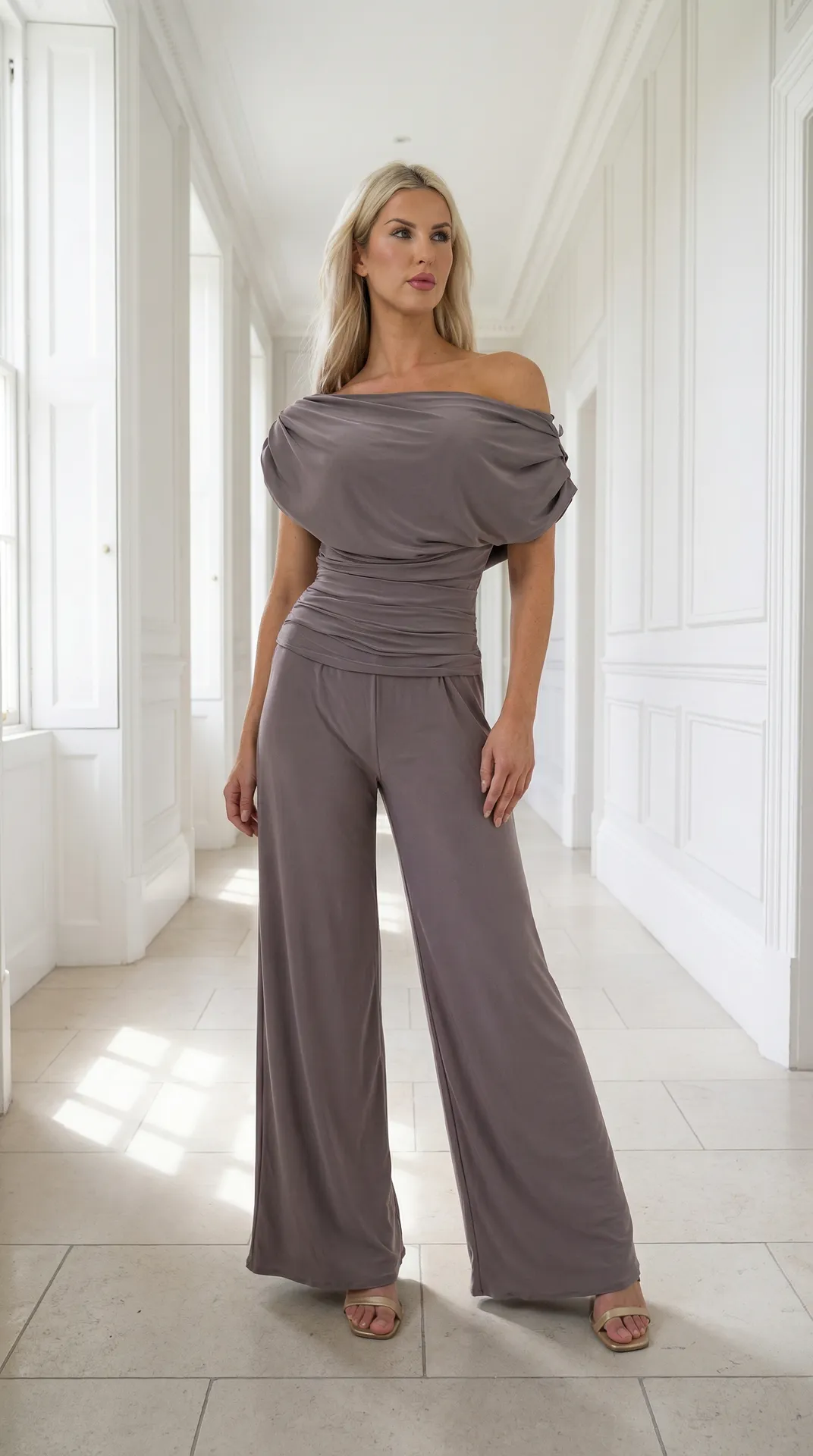 Atom Label Grey Taupe D1 Ss26 Carbon Jumpsuit - Image 7