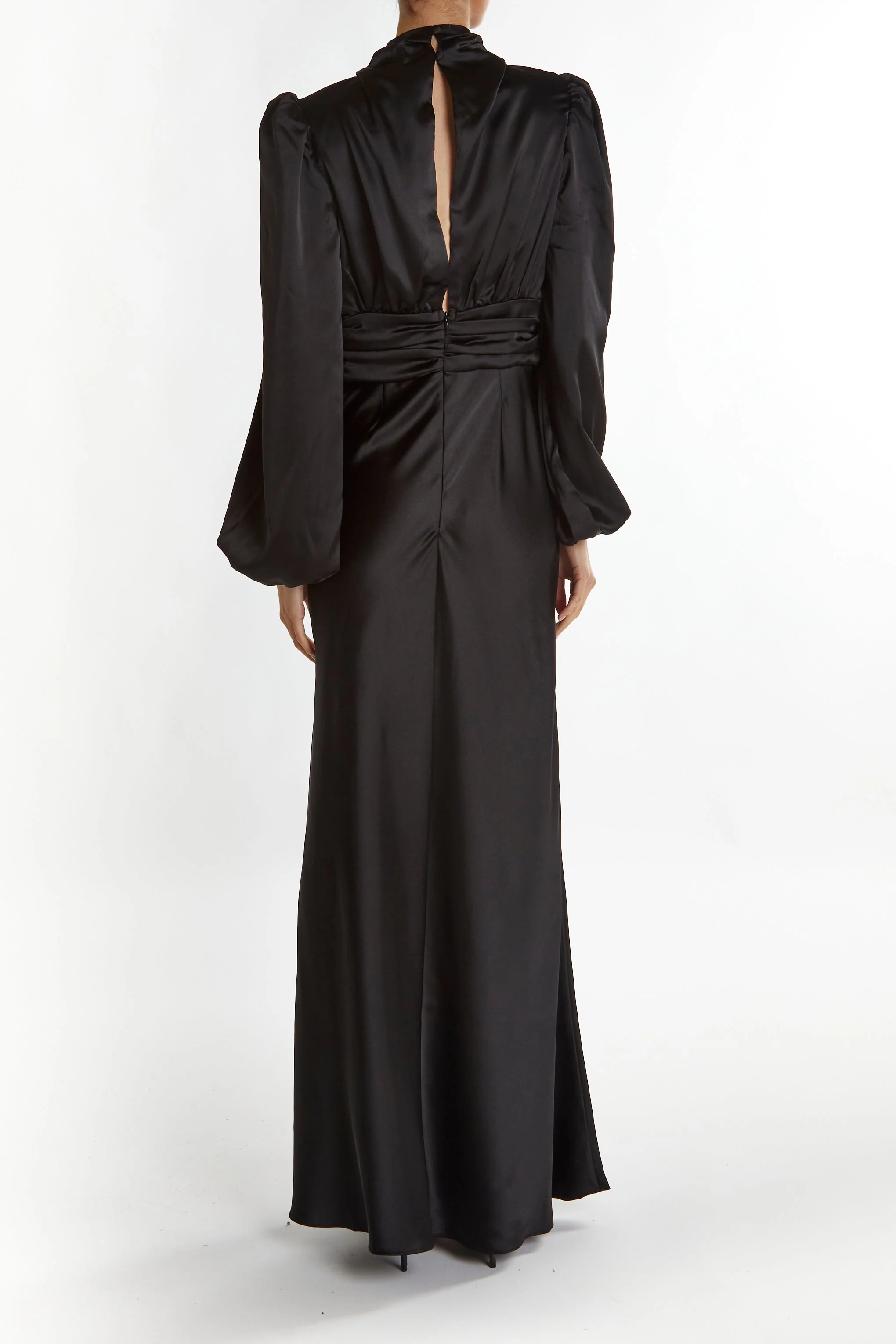 True Decadence Black Sutton High Cowl-Neck Maxi Dress - Image 2