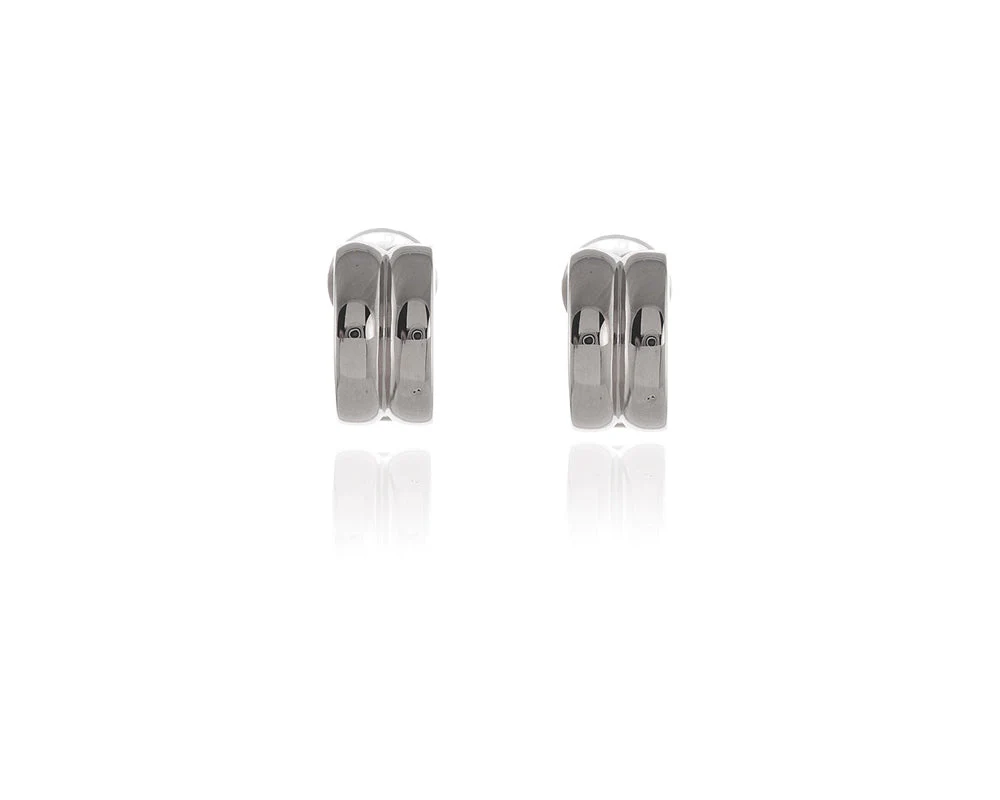 Cachet London Suzy Polished Silver Clip On Earrings - Image 10