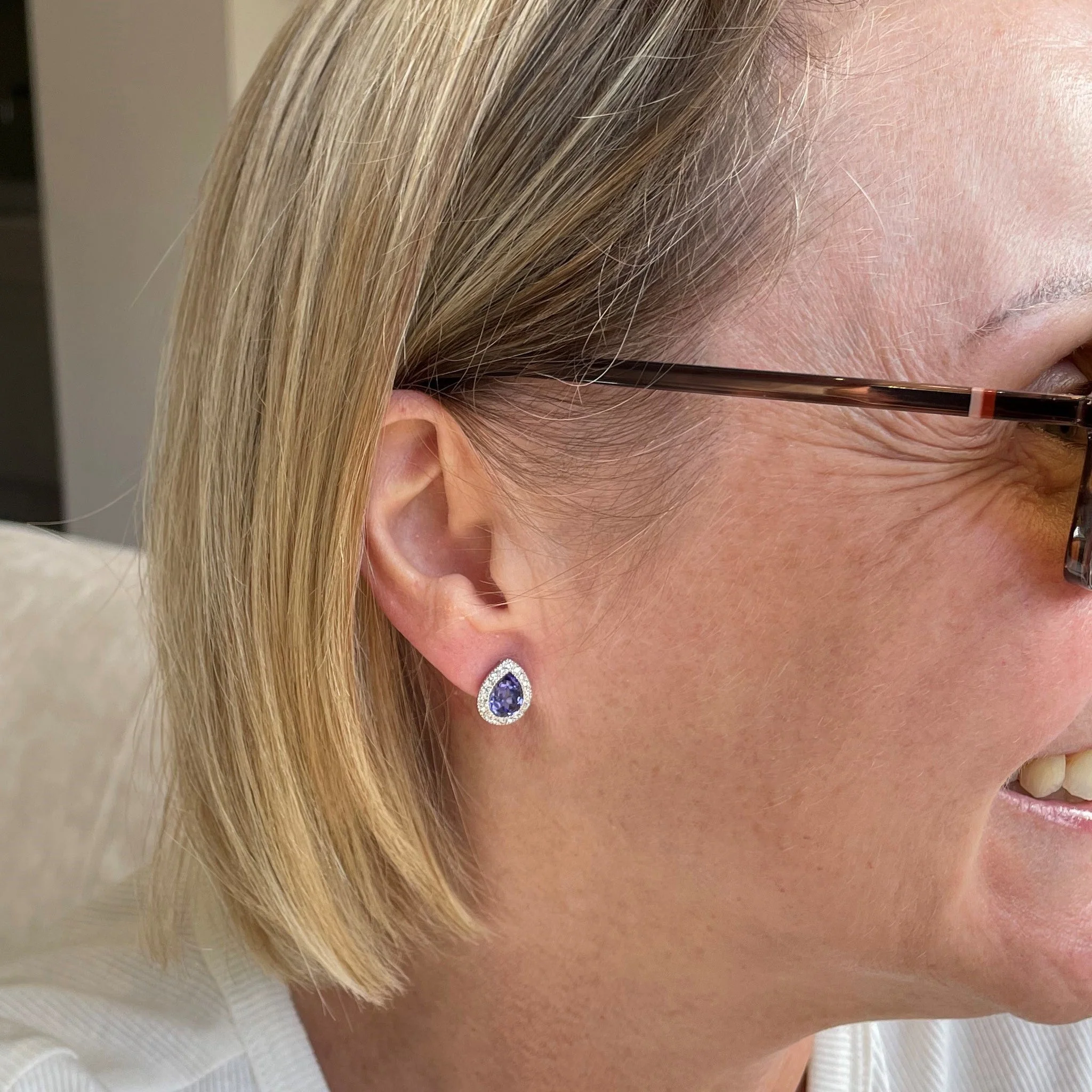 Cachet London Talma Silver Tanzanite Earrings - Image 11