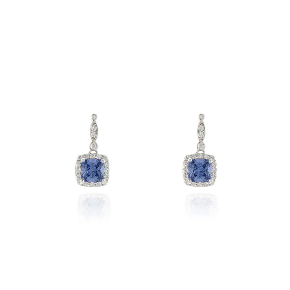 Cachet London Tanis Silver Tanzanite Earrings