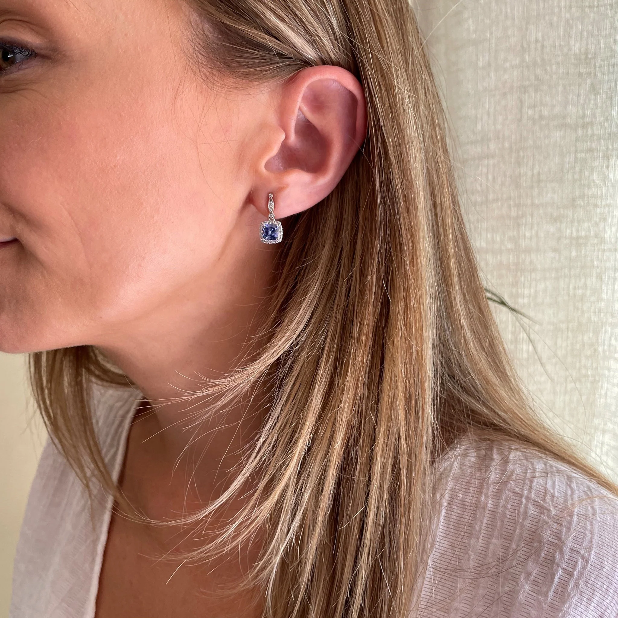 Cachet London Tanis Silver Tanzanite Earrings - Image 12