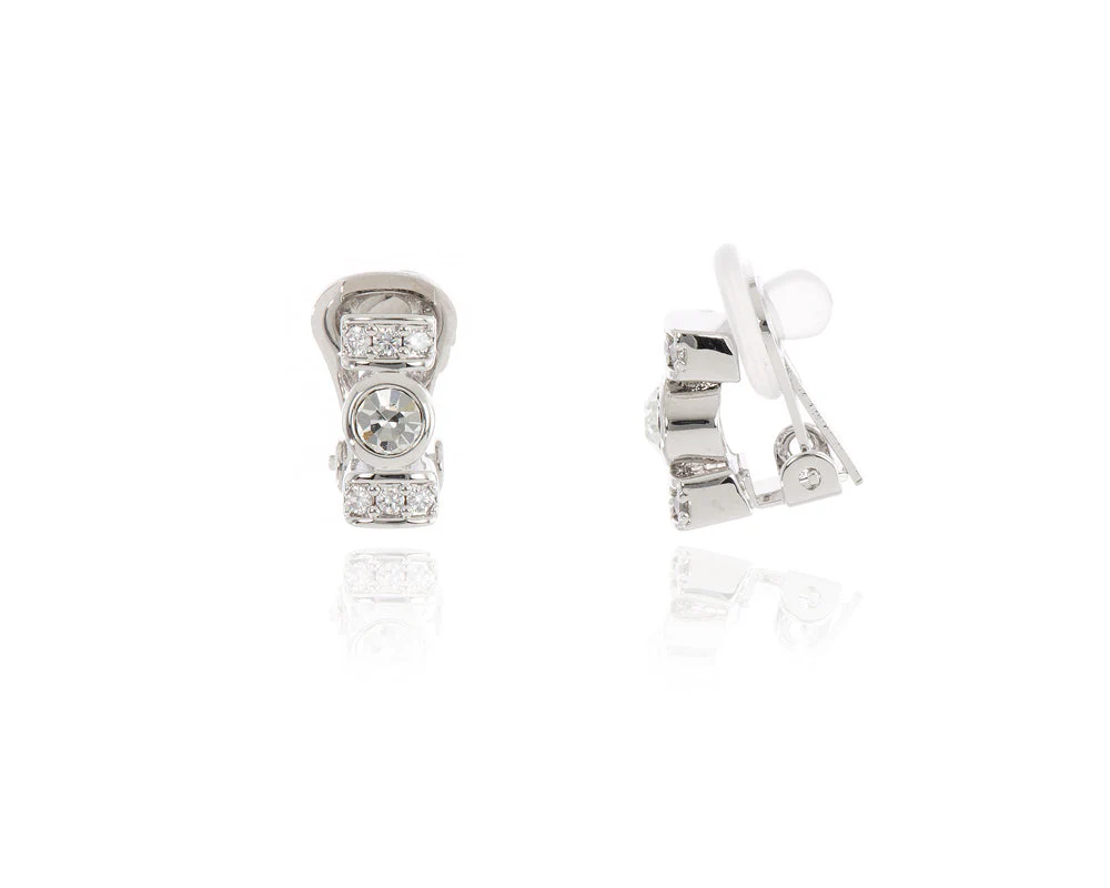 Cachet London Terri Silver Clip On Earrings - Image 10