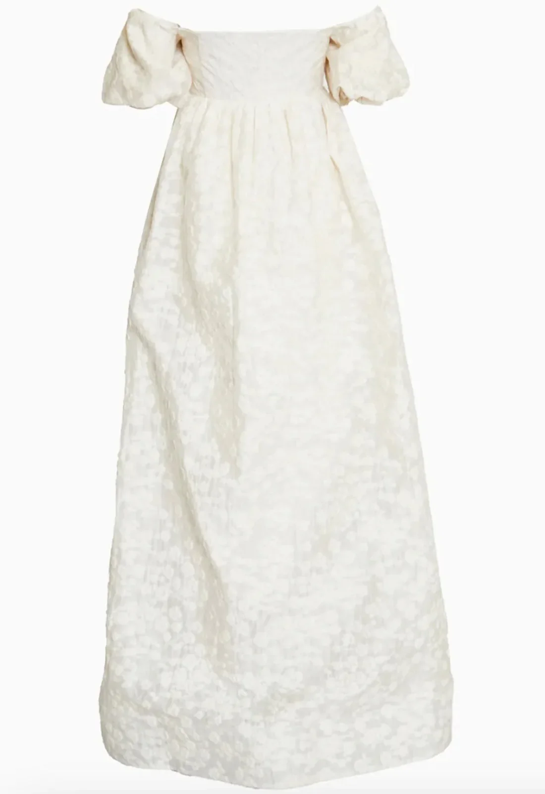 True Decadence Ava Cream Bardot Empire Line Maxi-Dress