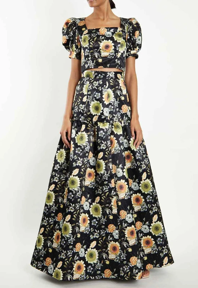 True Decadence Black Mustard Print Top - Image 4