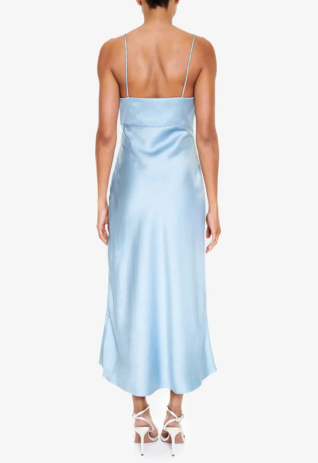 True Decadence Blue Satin Slip Dress - Image 2