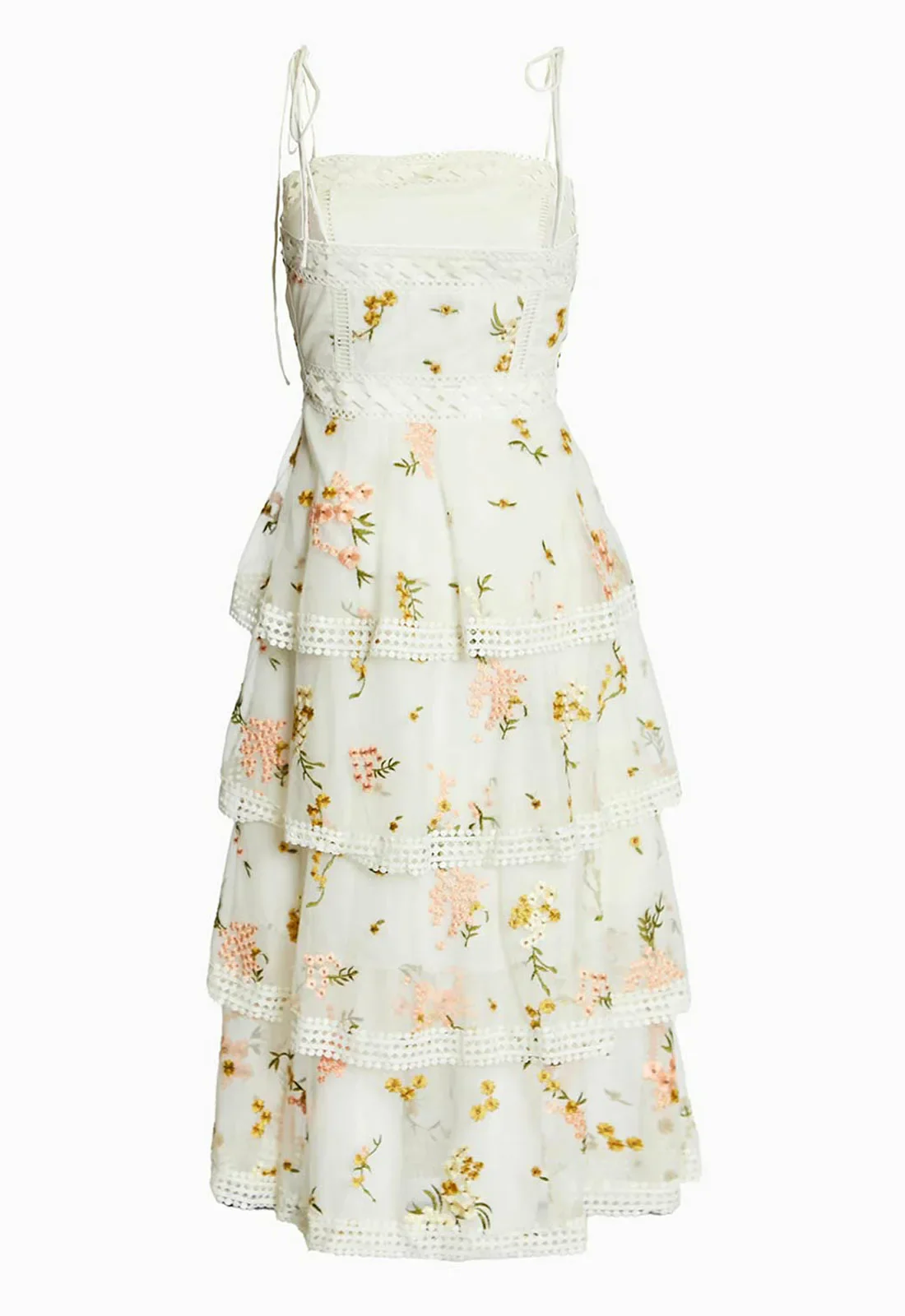 True Decadence Nude Pink Eva Lace Cocktail Dress - Image 4