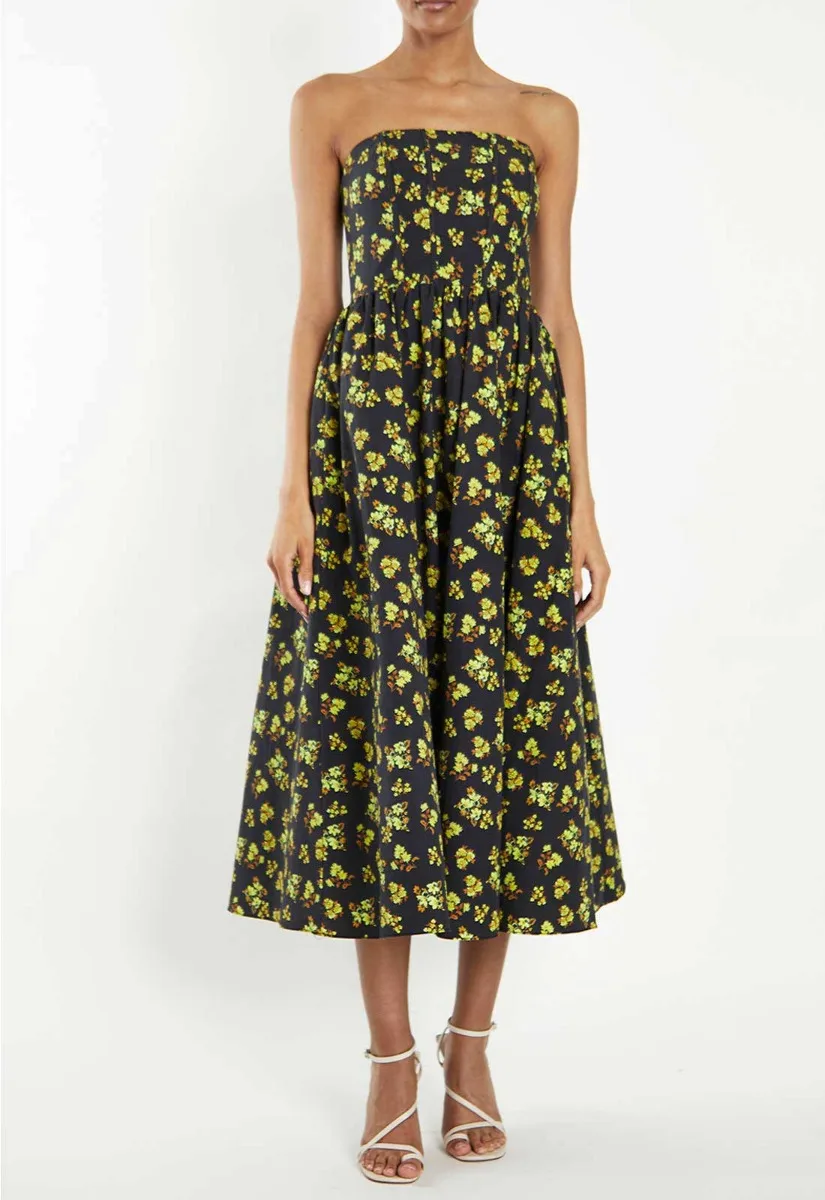 True Decadence Strapless Print Dress - Image 6