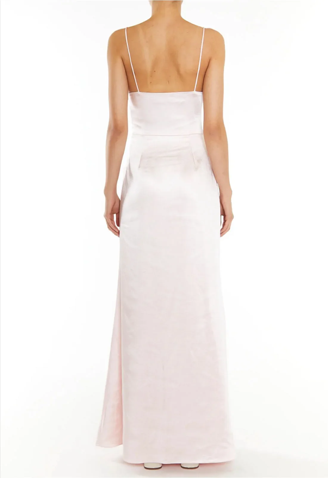True Decadence Vivian Ballet Slipper Pink Cowl-Neck Bias Cut Maxi-Dress - Image 3