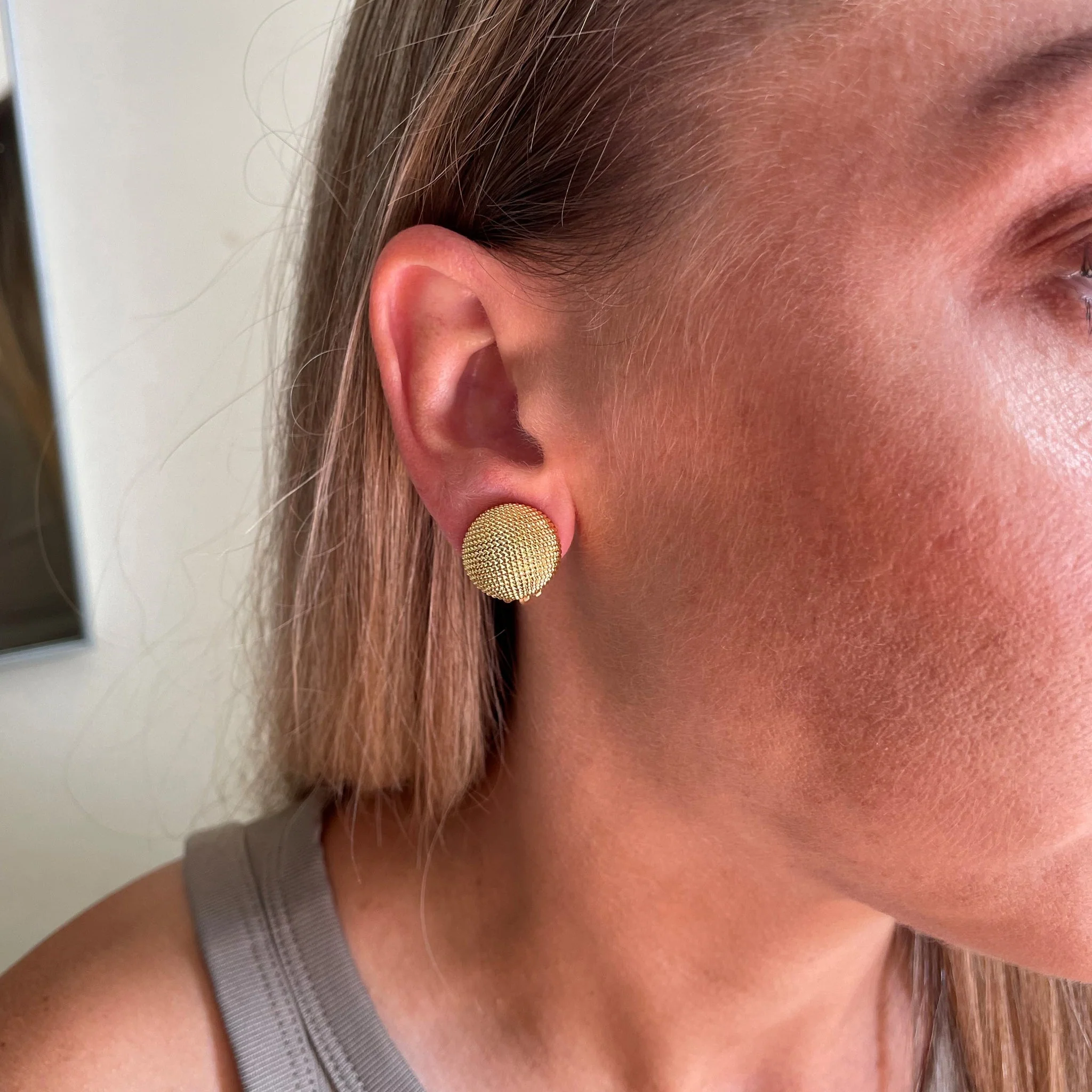 Cachet London Tyra Gold Clip On Earrings - Image 12