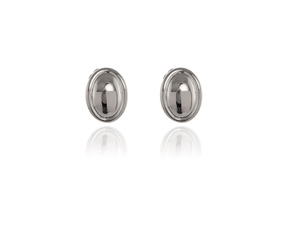Cachet London Vega Polished Silver Clip On Earrings - Image 9