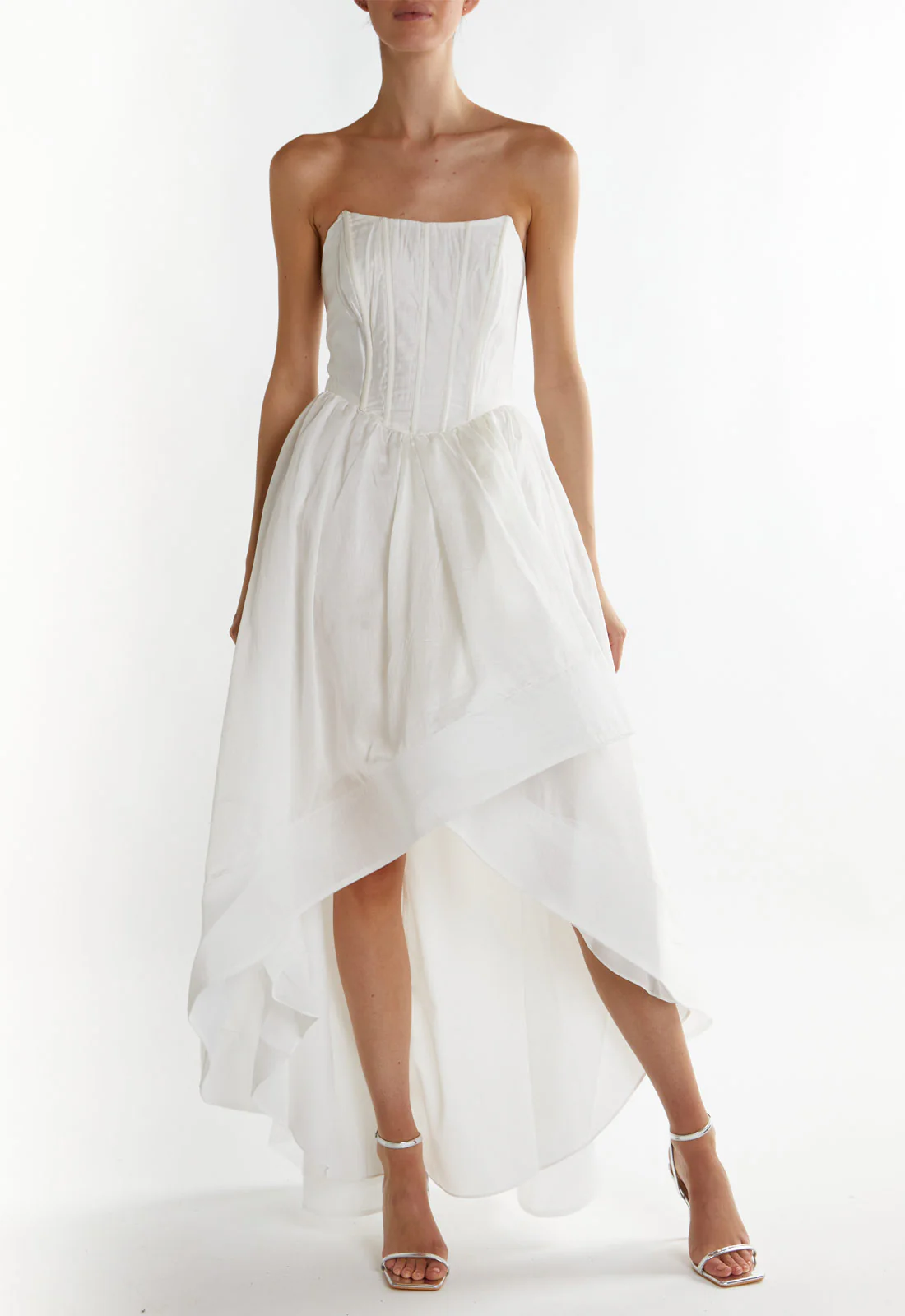 True Decadence White Oaklynn Bandeau Maxi Dress - Image 3