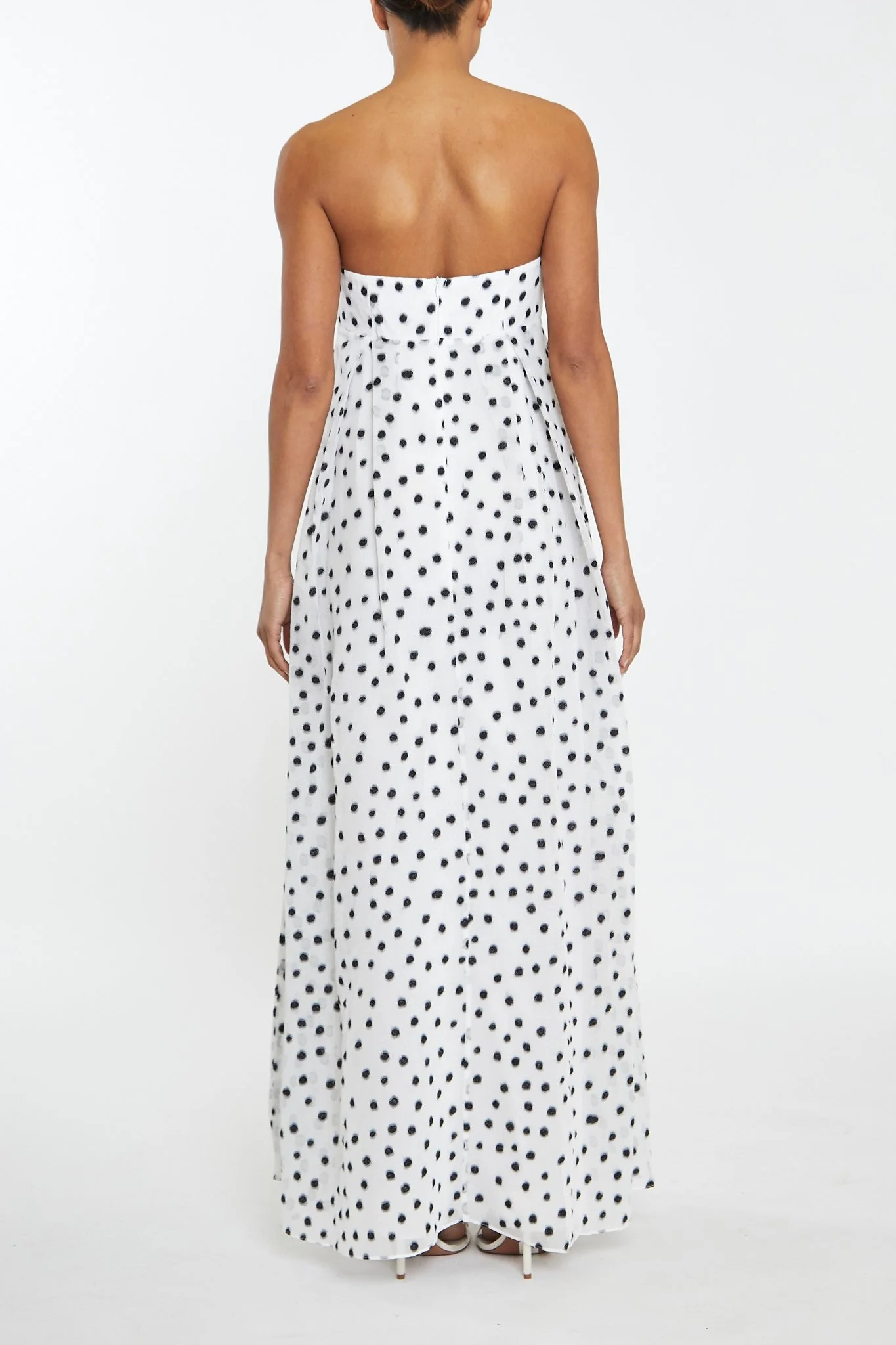 True Decadence White Aurelia Spot Maxi Dress - Image 2