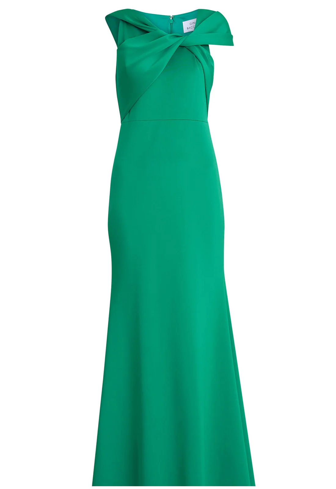 Gina Bacconi Green Jade Willow Twist Knot Maxi Dress - Image 5